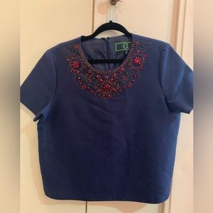 CWonder crop blouse with jewels